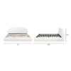 Archie Puffy Grounded - King Upholstered Platform Bed - Almond White - Image 10