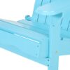 Malibu Transitional Adirondack Chair With Foldable Design - Blue - Image 12