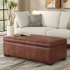 Gabbie - Rectangular Storage Ottoman - Brown - Image 5