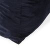 Allea - Velveteen Bean Bag Chair With Armrests - Midnight Blue - Image 5