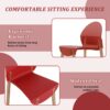 4 Piece Set Of Single Chairs With A Design Combining Modern And Traditional Elements, Durable And Comfortable - Crimson - Image 9