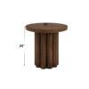 Loanna - Wooden Color End Table - Brown - Image 5