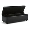 Hamilton - Storage Ottoman - Midnight Black - Image 2