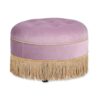 Yolanda - Round Upholstered Accent Ottoman - Lavender - Image 9
