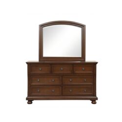 Meade - Dresser, Full Extension Drawer Storage - Dark Cherry