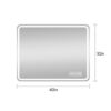 LED Bathroom Mirror Vanity Mirrors With Front Lights, Wall Mounted Anti-Fog Frameless Make Up Mirror With Light Copper-Free Mirror Horizontal Or Vertical - Clear - Image 5