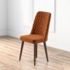 Katie - Mid-Century Modern Dining Chair (Set of 2) - Orange - Image 7
