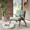 Lounge Chair Mid - Century Modern Design Polyester - Seafoam - Image 6