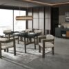 Destin - Ceramic Dining Table - Black - Image 4