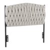 Braided Matisse - Twin Size Headboard - Black / Cream - Image 2