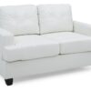 Charming Transitional Loveseat - White - Image 7