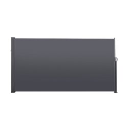 Retractable Side Screen Awning, Uv Resistant, Waterproof, Patio Privacy Screen For Garden, Balcony, Courtyard - Dark Gray
