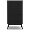 Draper - Mid Century Wide Bookcase And Storage Unit - Black - Image 3