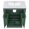 30" Bathroom Vanity With Sink, 2 Doors With Shelf, Soft Close Door Hinges, Vintage Style - Green - Image 12