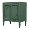 30" Bathroom Vanity With Sink, 2 Doors With Shelf, Soft Close Door Hinges, Vintage Style - Green - Image 17