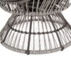 Berkshire - Outdoor Wicker Swivel Egg Chair With Water Resistant Cushions - Gray - Image 10