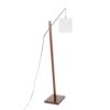 Arturo - Contemporary Floor Lamp - Walnut / White - Image 4
