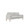 Roma - Modern 3 Seater Sofa Couch For Living Room Upholstered Fabric - Beige - Image 6