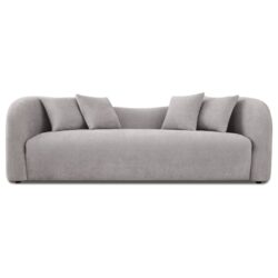 Mason - Mid Century Modern Luxury Tight Back Curvy Couch - Gray