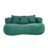 High Back Bean Bag Sofa Lounger For Adults And Kids, Indoor & Outdoor, Durable - Emerald - Image 18