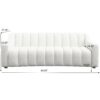 Marcus - Luxury Tight Back Boucle Couch - Cream / Creamy White / Ivory - Image 3