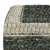 Grady - Square Pouf - Green / Natural - Image 3