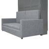 Full Size Murphy Wall Bed With Cushion - Gray - Image 5