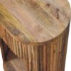 Soba - Ball Open Slot Bedside Table - Light Brown - Image 7