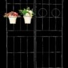 4 Pack Metal Garden Trellis Rustproof Trellis For Climbing Plants Outdoor Flower Support - Black - Image 17