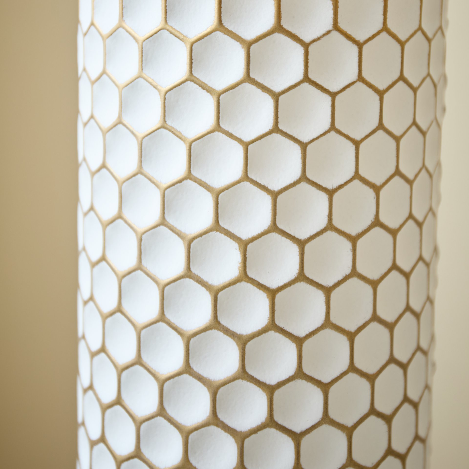 3 Piece Set Gorgeous Home Decoration Large Glazed Floor Vase Decoration Home Droplet Shaped - Gold / White - Image 17