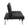 Contemporary Wood Frame Sofa Bed With Stainless Legs - Black - Image 7