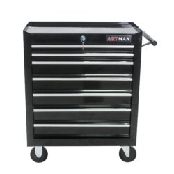 7 Drawers Multifunctional Tool Cart With Wheels - Black