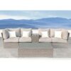 4 Seat Outdoor Conversation Set With Cushions And Tables - Gray Mix - Image 6