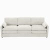 Cozy Upholstered 3 Seater Sofa Oversized Comfy Cloud Sofa Double Cushion 3 Seater Sofa Plush Cushion Sofa Couch For Living Room - Beige - Image 12