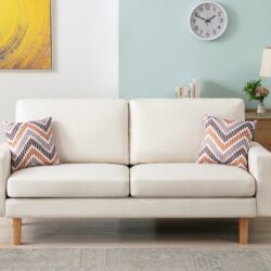 Bahamas - Sofa With 2 Throw Pillows - Beige