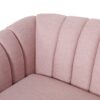 Contemporary 3 Seater Sofa With Plush Accents - Blush - Image 12