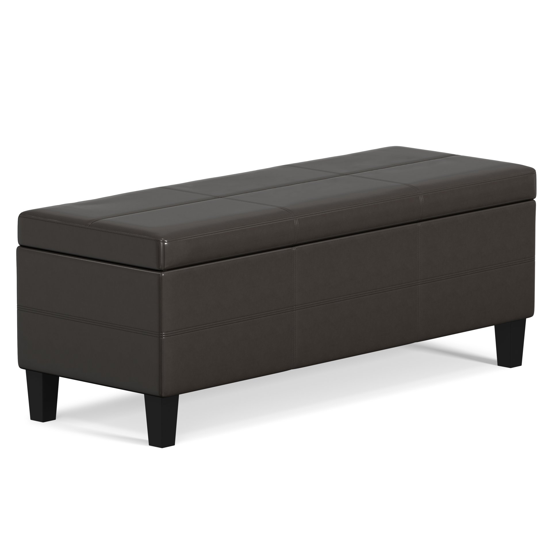 Afton - Storage Ottoman Bench - Tanners Brown - Image 13