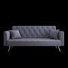 Convertible Double Folding Living Room Sofa Bed - Gray - Image 10