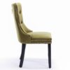 Nikki - Modern, High-End Tufted Solid Wood Contemporary Velvet Upholstered Dining Chair With Wood Legs Nailhead Trim (Set of 2) - Olive Green - Image 5