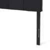 Marakesh - Contemporary Fabric Upholstered King / California King Headboard - Black - Image 14