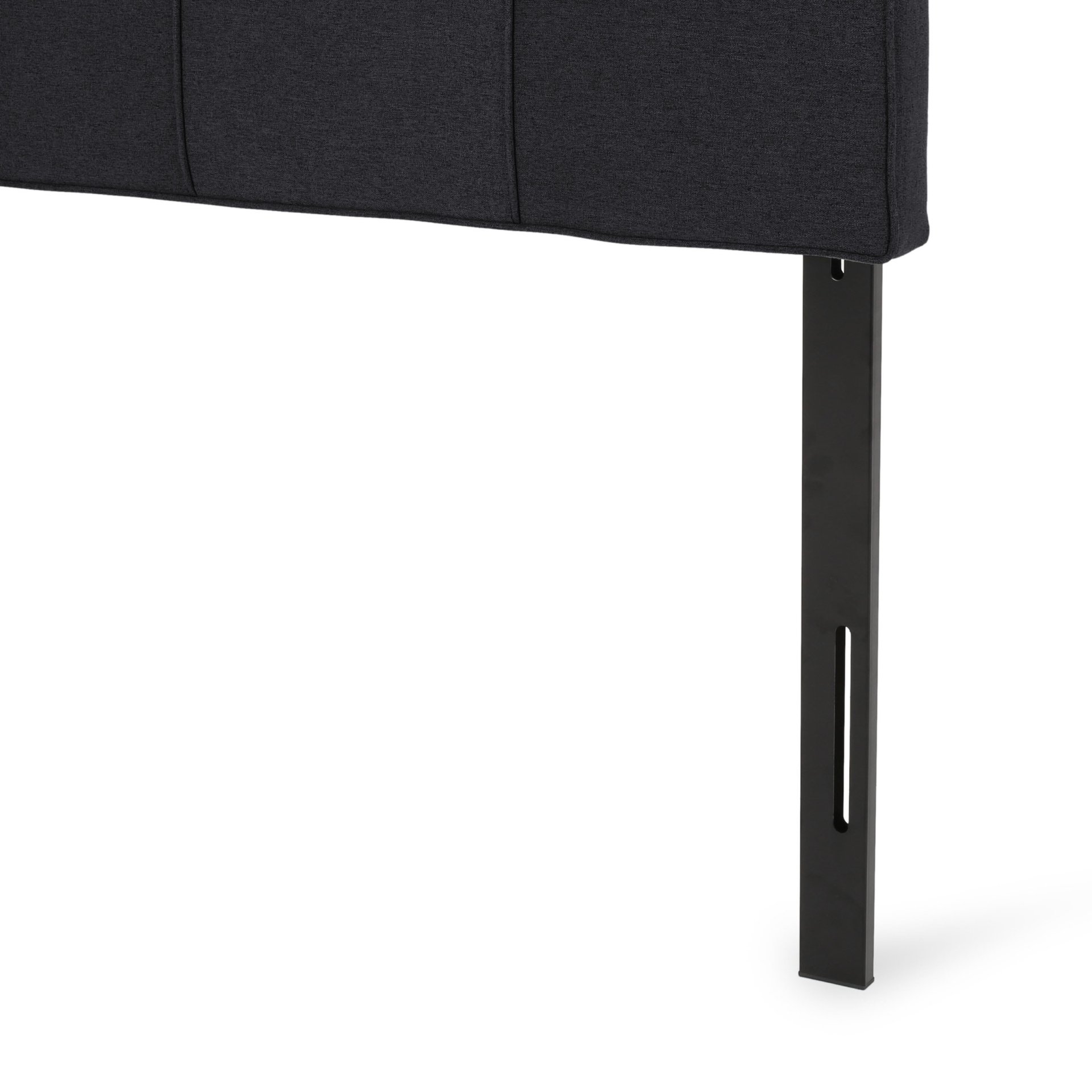 Marakesh - Contemporary Fabric Upholstered King / California King Headboard - Black - Image 14