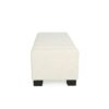 Elegant Ottoman Bench With Textured Fabric, Hinged Lid For Seating And Storage - White - Image 13