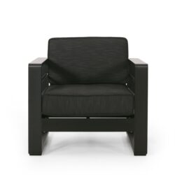 Maya Bay - Club Chair Modern Outdoor Seating - Dark Gray