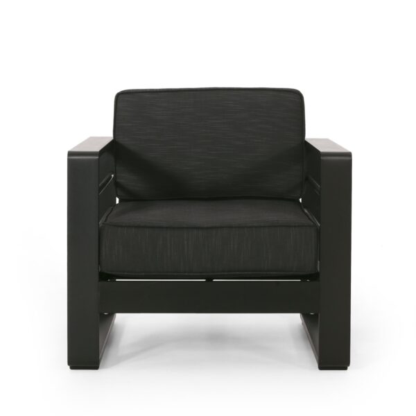 Maya Bay - Club Chair Modern Outdoor Seating - Dark Gray