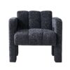 31.10" Boucle Upholstered Accent Chair - Dark Gray - Image 4