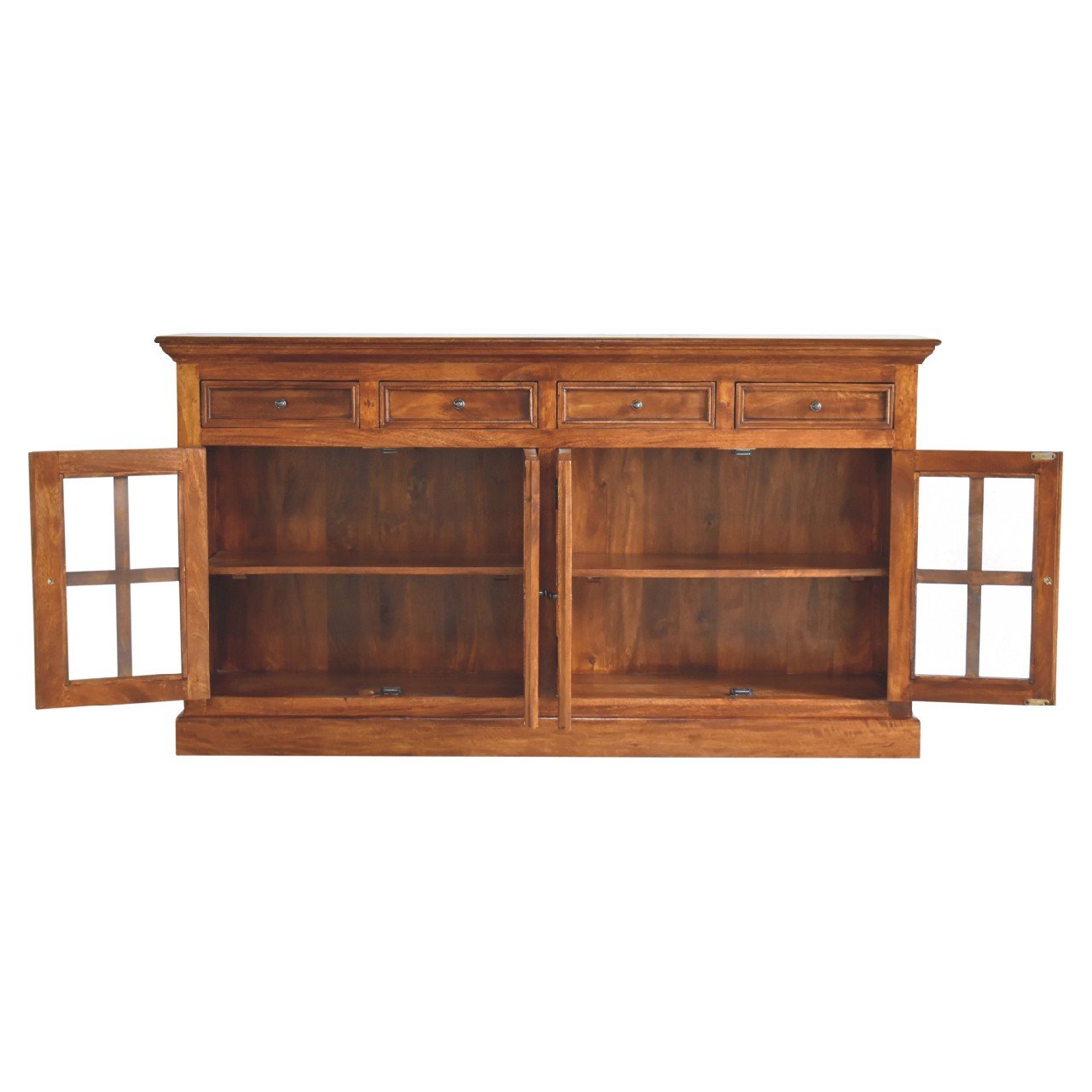 Large Glazed Sideboard - Chestnut - Image 8