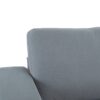 Modern Square Arm Sofa With Soft Velvet Upholstery, Deep Cushions, Sturdy Legs - Gray - Image 15