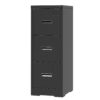 Metal Vertical File Cabinet With Lock And Card Slot For A4 Legal / Letter Size, Durable Steel - Black - Image 6