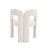 Contemporary Designed Velvet Fabric Upholstered Accent / Dining Chair Teddy Armchair (Set of 2) - Beige - Image 23