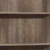 Bookshelf, Bookcase, 6 Tier, For Office, Transitional - Taupe - Image 2